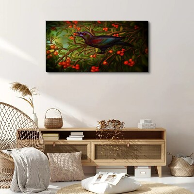 Obraz canvas Vetvy zvierat opustí vták