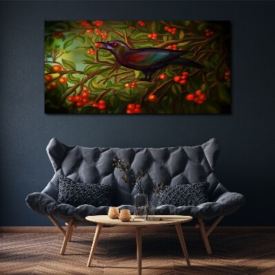 Obraz canvas Vetvy zvierat opustí vták