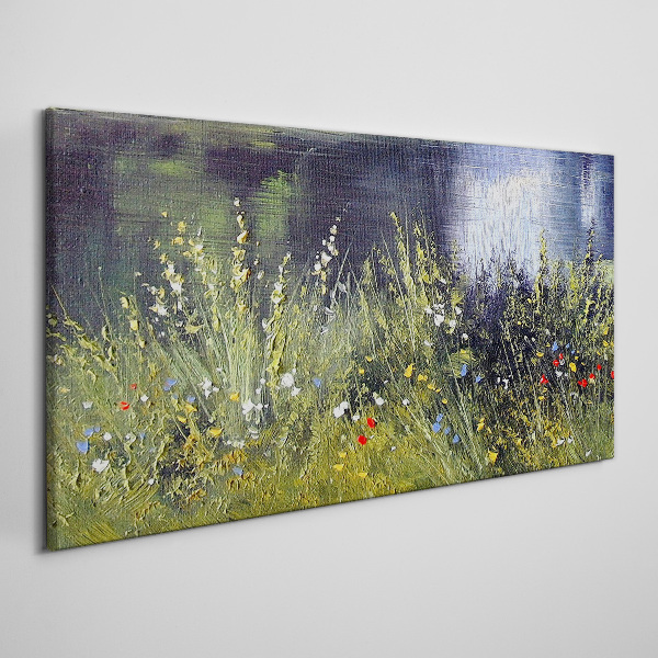 Obraz canvas Kvetinová lúka vo svetle