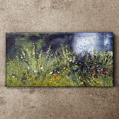 Obraz canvas Kvetinová lúka vo svetle