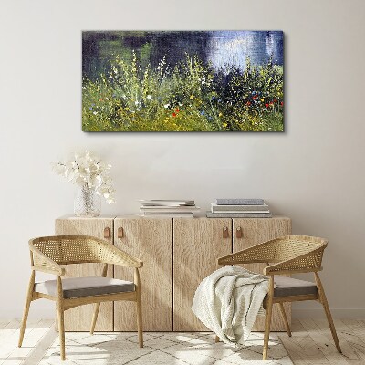 Obraz canvas Kvetinová lúka vo svetle