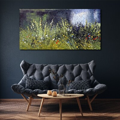 Obraz canvas Kvetinová lúka vo svetle