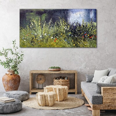 Obraz canvas Kvetinová lúka vo svetle
