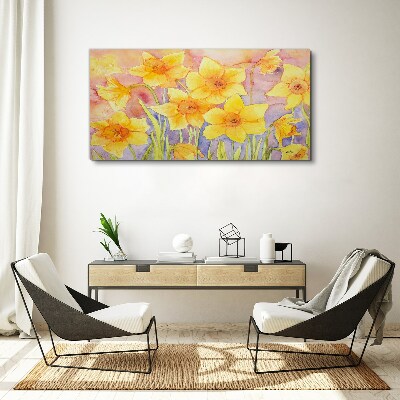 Obraz Canvas Kvetinový tanec narcisov