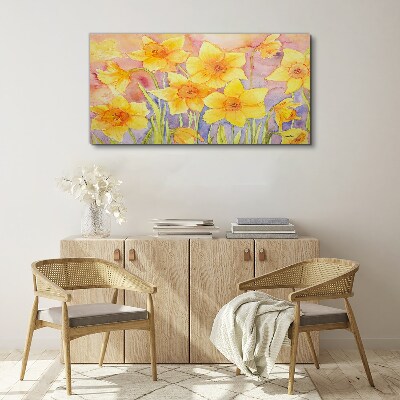 Obraz Canvas Kvetinový tanec narcisov