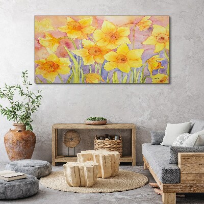 Obraz Canvas Kvetinový tanec narcisov