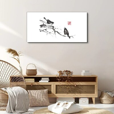 Obraz canvas Pobočky zvierat vtákov