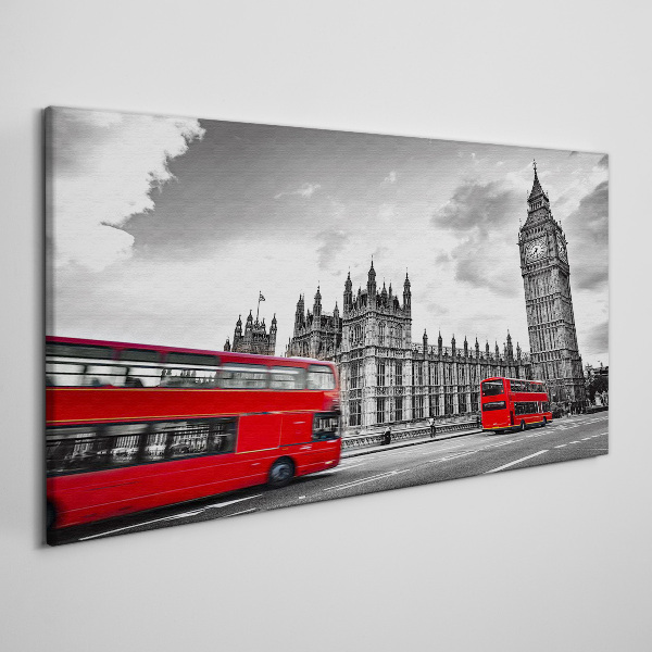 Obraz canvas Červený autobus v Londýne