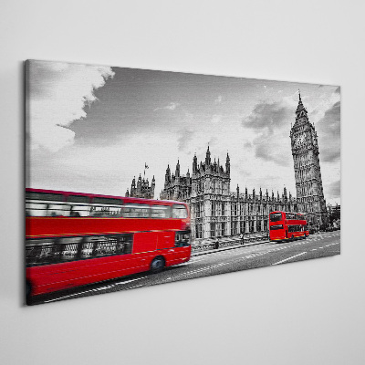Obraz canvas Červený autobus v Londýne