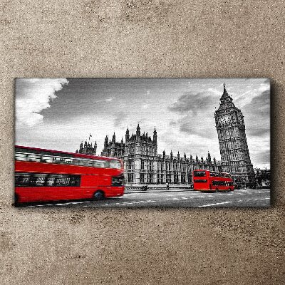 Obraz canvas Červený autobus v Londýne