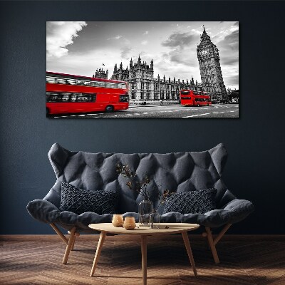 Obraz canvas Červený autobus v Londýne