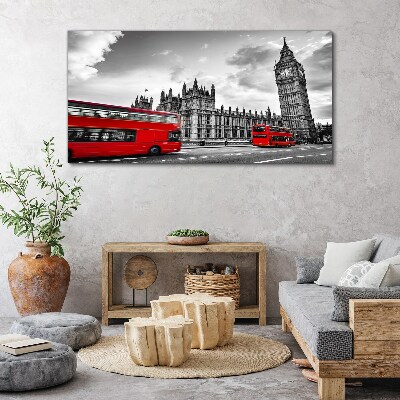 Obraz canvas Červený autobus v Londýne