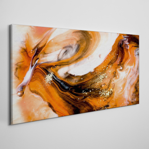 Obraz canvas Zlaté víry v oranžových tónoch