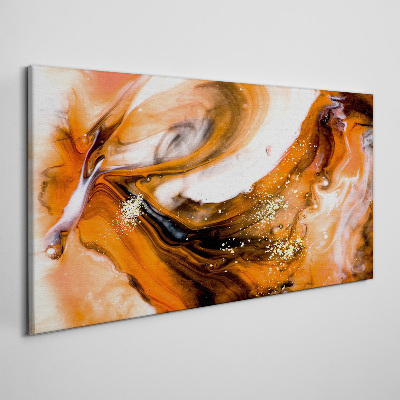 Obraz canvas Zlaté víry v oranžových tónoch