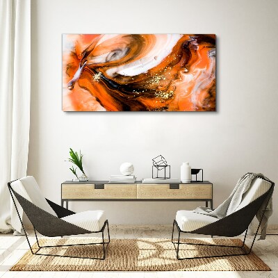 Obraz canvas Zlaté víry v oranžových tónoch