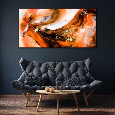 Obraz canvas Zlaté víry v oranžových tónoch