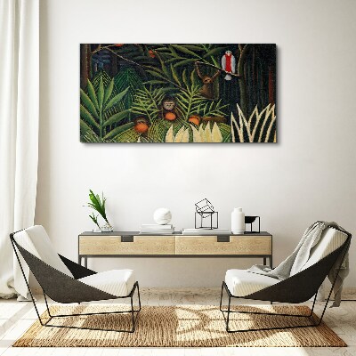 Obraz Canvas Tropická džungľa s opicami