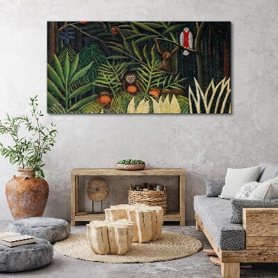 Obraz Canvas Tropická džungľa s opicami