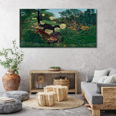 Obraz Canvas Džungľa Tiger ovocný strom
