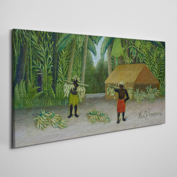 Obraz Canvas Zber banánov v tropickej krajine