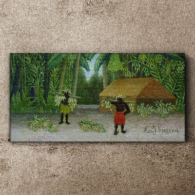 Obraz Canvas Zber banánov v tropickej krajine