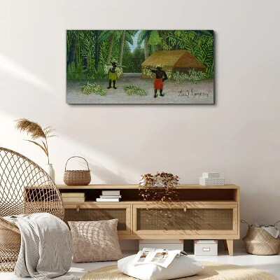Obraz Canvas Zber banánov v tropickej krajine