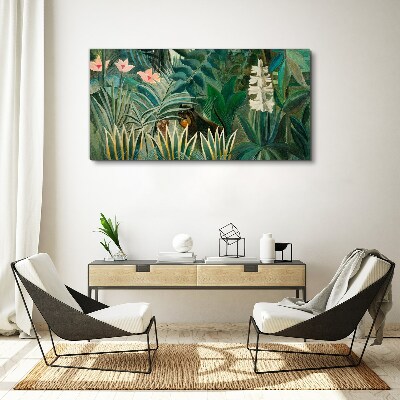 Obraz Canvas Tajomný les s divými zvieratami
