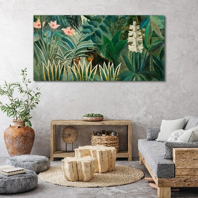Obraz Canvas Tajomný les s divými zvieratami