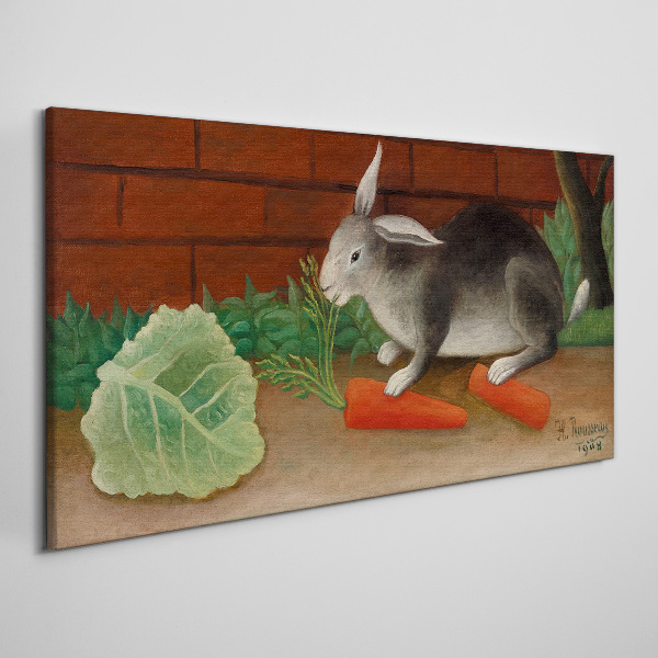 Obraz Canvas Zajac s mrkvou