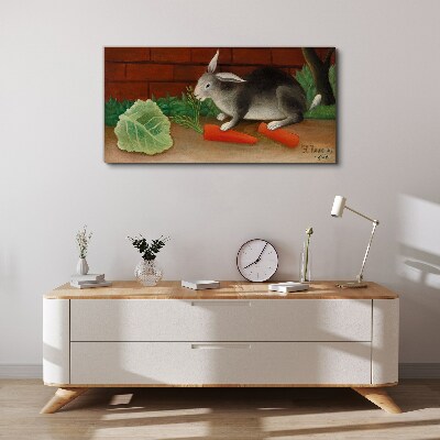 Obraz Canvas Zajac s mrkvou