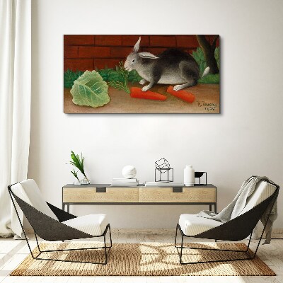 Obraz Canvas Zajac s mrkvou