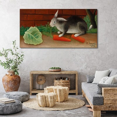 Obraz Canvas Zajac s mrkvou