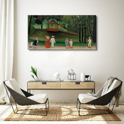 Obraz Canvas Prechádzka v parku