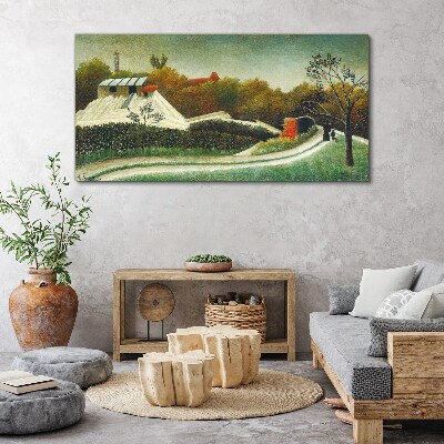 Obraz Canvas Vidiecka scenéria so stromami