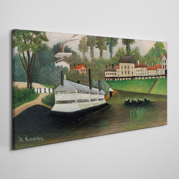 Obraz Canvas Tichý prístav s parníkom