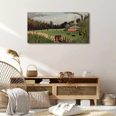 Obraz Canvas Moderné dedinský les