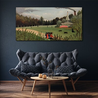 Obraz Canvas Moderné dedinský les