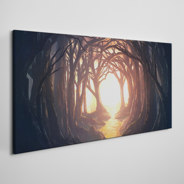 Obraz canvas Svetlo v lese