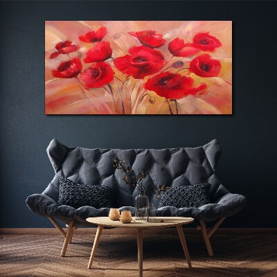 Obraz Canvas Červené kvety mak