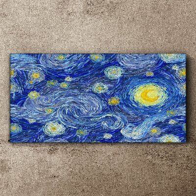Obraz canvas Abstrakcia nočná hviezda obloha