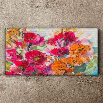Obraz canvas Kvetinová explózia farieb