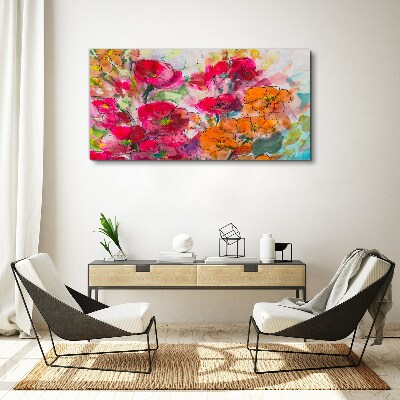 Obraz canvas Kvetinová explózia farieb