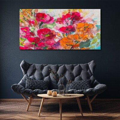 Obraz canvas Kvetinová explózia farieb
