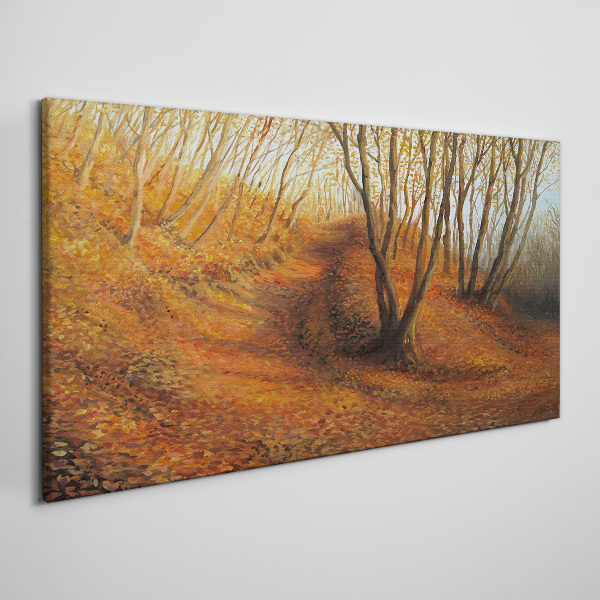 Obraz canvas Zlatá jeseň v lese