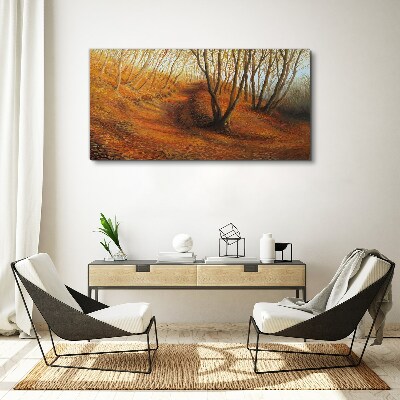 Obraz canvas Zlatá jeseň v lese