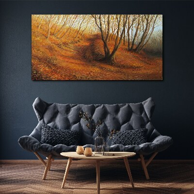 Obraz canvas Zlatá jeseň v lese