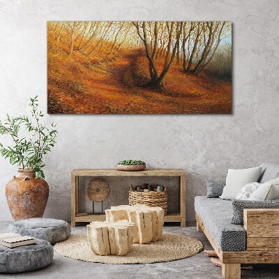 Obraz canvas Zlatá jeseň v lese