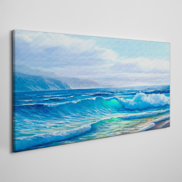 Obraz canvas Pokojné vlny oceánu