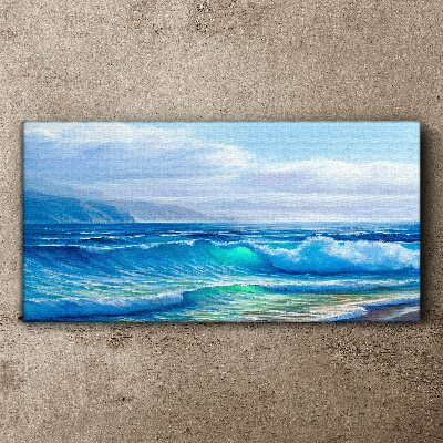 Obraz canvas Pokojné vlny oceánu