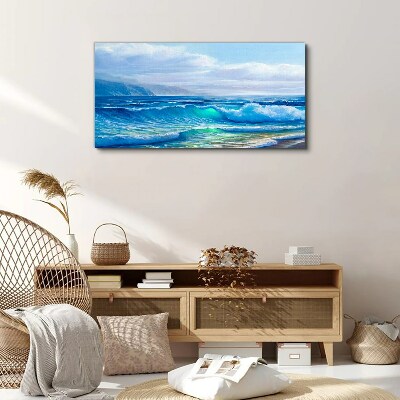 Obraz canvas Pokojné vlny oceánu